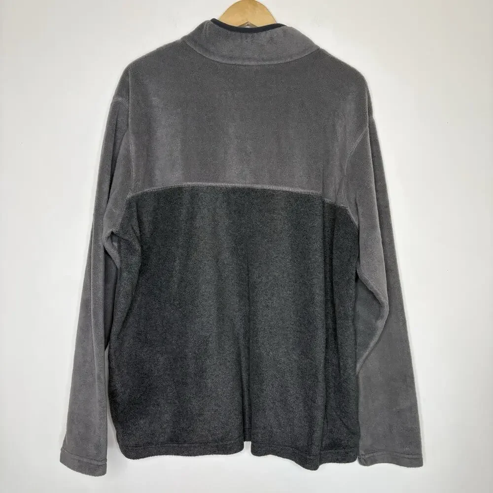 Columbia Mens Steens Mountain Half Snap Pullover‎ Fleece Sweater Gray Size XXL